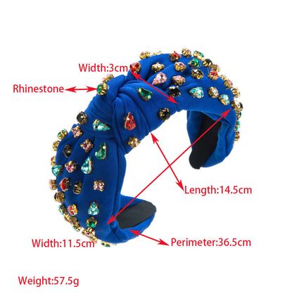 Baroque Women's Headband Embellished Jewelled Hairband Tiara Crown Wedding Party