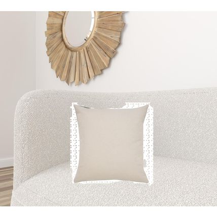 20" X 20" Green And White 100% Cotton Striped Zippered Pillow