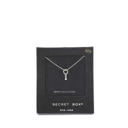 Secret Box Dainty Ring Charm Necklace