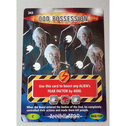 DOCTOR WHO : BATTLES IN TIME TRADING CARD : OOD POSSESSION : CARD # 343