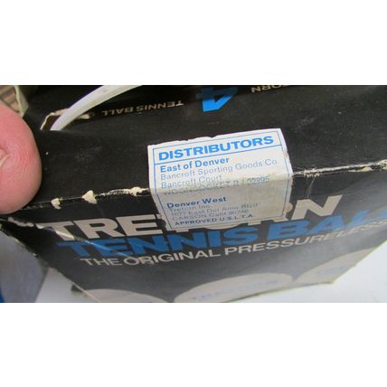 Vintage 1960's Tretorn Pressureless Tennis Balls Boxed Helsingborg Sweden 4 ball