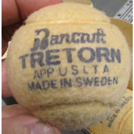 Vintage 1960's Tretorn Pressureless Tennis Balls Boxed Helsingborg Sweden 4 ball