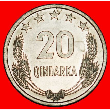 Ⰶ CHINA:SOCIALIST ALBANIA (1945-1990)★20 QINDARKA 1944-1969★LOW START★NO RESERVE
