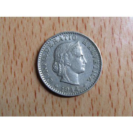 Switzerland 1944 20 Rappen Coin