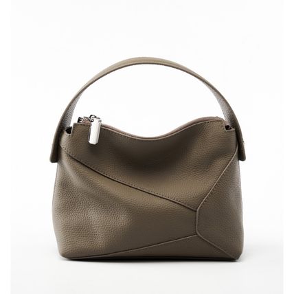 Genuine Leather Women Purses and Handbags Grey
