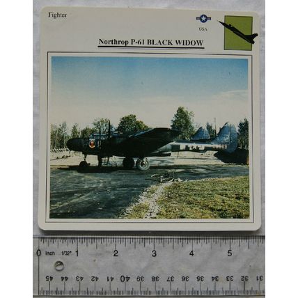 Northrop P-61 Black Widow - USA - Fighter - Collectors Club Card
