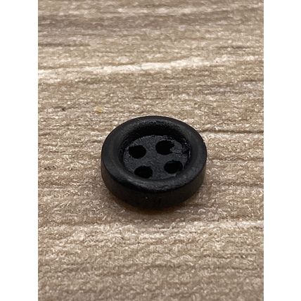 9mm Black Wooden Buttons Baby Cardigan Knitting Sewing 4 Hole Doll Clothing