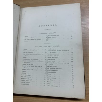 1889 J L PORTER "THROUGH SAMARIA TO GALILEE & THE JORDAN" ILLUSTRATED BOOK (P8)