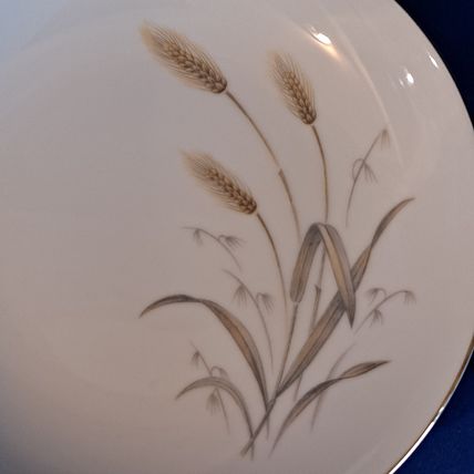 Vintage Lot 4 SONE China HARVEST Coupe SOUP BOWLS 1842 Japan Wheat Cereal 7 3/4"