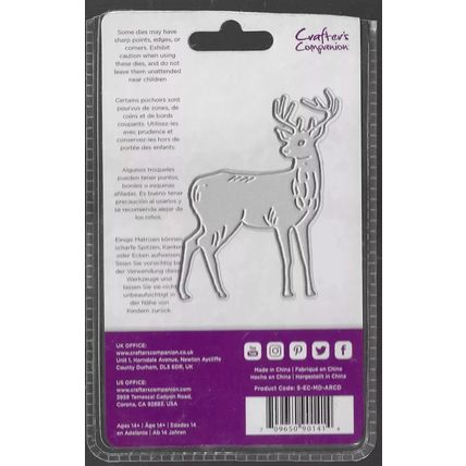 Crafter's Companion. Sara Davies. Arctic Deer Die Set. Die Cutting Cardmaking