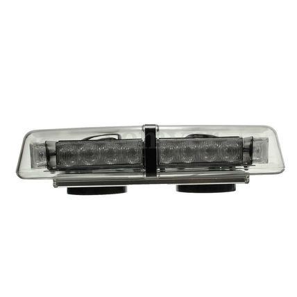 LED Warning Strobe Amber Glass Flashing Beacon Magnetic Roof Recovery Light Bar