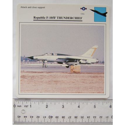 RepublicF105F Thunderchief - USA - Attack & Close Support - Collectors Club Card