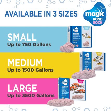 Magic Pond Rocks, Fish Tank Rocks for Enhancing Water Clarity with Your Regular