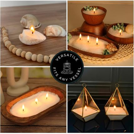 Snow Pearled Candle with Wicks | Sand Candle Wax Kit | 10Lbs of Candle Sand with