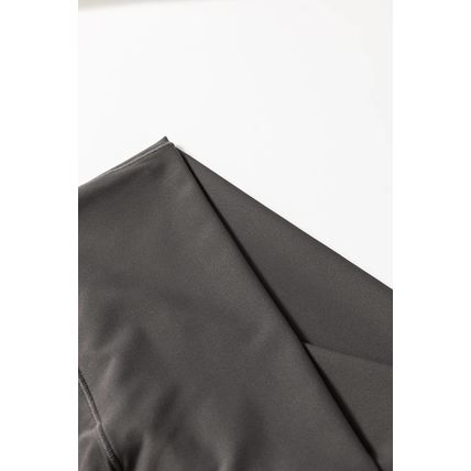Dark Grey V Shape High Waist Flared Leggings