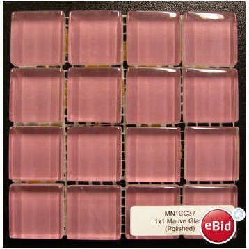 Polished Glass Mosaic - Mauve