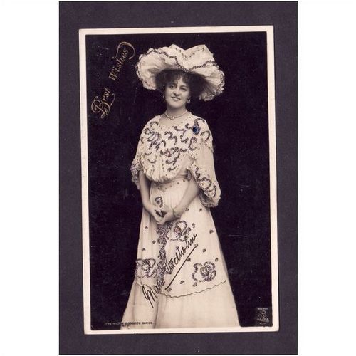 MISS MARIE STUDHOLME - NICE BLACK AND WHITE PHOTO USED