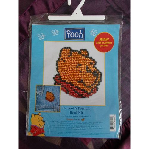 Pooh's Portrait Bead Kit - Stitch On Anything You Like