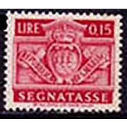 San Marino 1945 Postage Due Coat of Arms 0.15L MNG Stamp SEGNATASSE