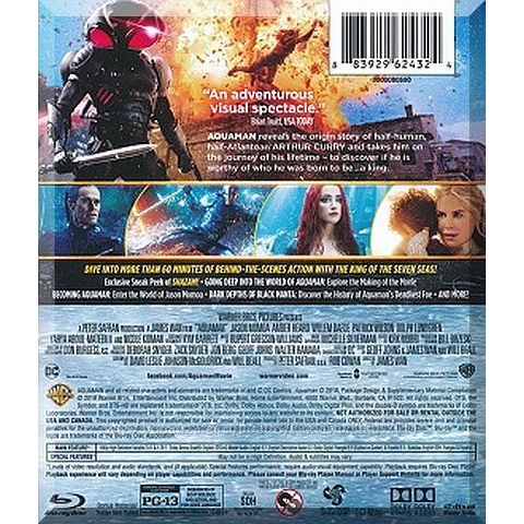 Blu-Ray - Aquaman (2018) *Amanda Heard / Jason Momoa / Combo Pack / DC Comics*