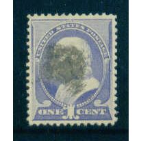 Used 212 1c Benjamin Franklin Fine M01404