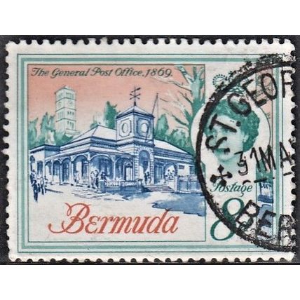 BERMUDA, 1962-68 8d General Post Office, SG 169 (Scott 181), used.
