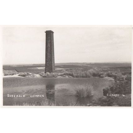 Rosedale Chimney at the Abbey Old Plain Back Photo Postcard