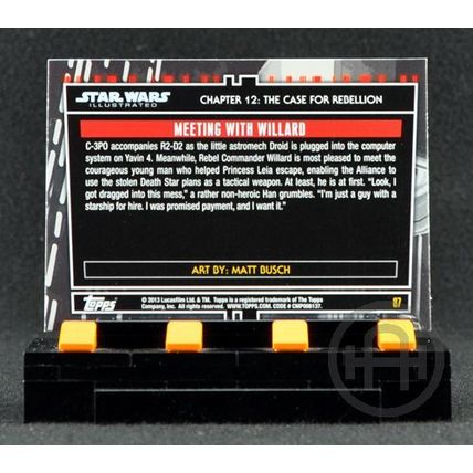 Topps Star Wars Illustrated A New Hope – Base Card #87 – Bronze Parallel