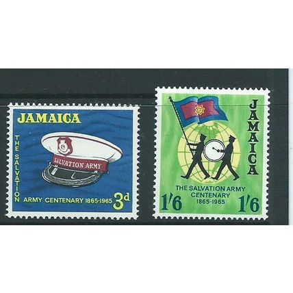 jamaica stamps mnh salvation army set 1965 sg242 sg 242