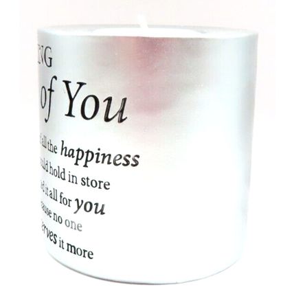 Thinking of You Tea Light Holder 7.5 CM Sentimental Verse Gift Christian Faith