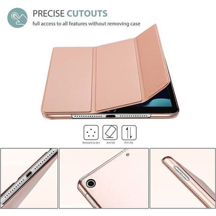 ProCase for iPad Pro 12.9"(2018)(3rd Gen) w/Translucent Frosted Back-ROSEGOLD