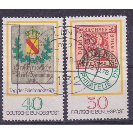 GERMANY 1978 STAMP DAY PAIR SET USED SG1871-2 #1