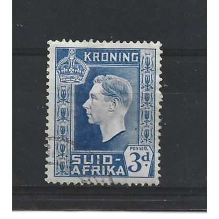 SouthAfrica.SG74 3d Ultramarine.Afrikaans Inscription.Fine Used.Aug25b