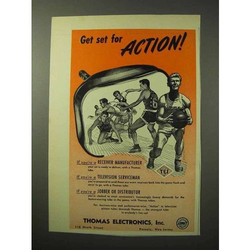 1950 Thomas Electronics Ad - Get Set For Action