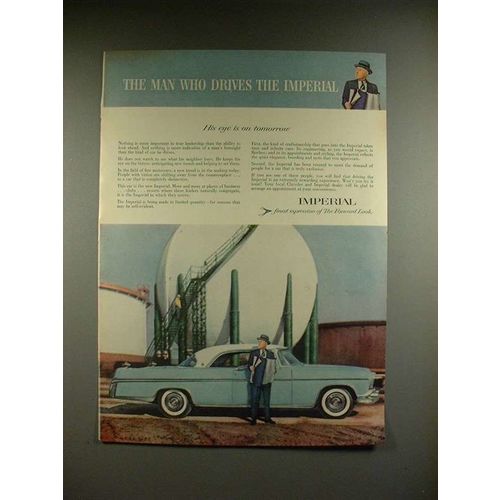 1956 Chrysler Imperial Car Ad - Eye on Tomorrow