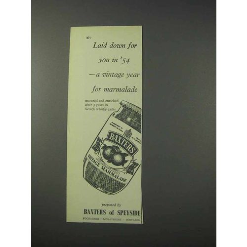 1959 Baxter's Vintage Marmalade Ad - Laid Down For You