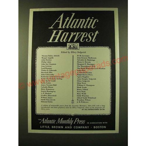 1947 Little, Brown and Company Ad - Atlantic Harvest