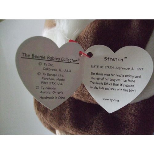 TY The Beanie Babies Collection Stretch 1997 DOB September 21, 1997