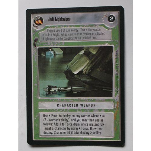 Star Wars CCG: Premier Limited # Jedi Lightsaber (A) 1995 light decipher