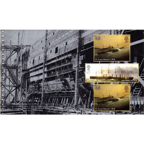 2006 Brunel - 68p Great Western SG2614 - DX36 pane - Enschedé MNH