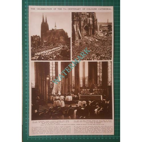 (X371) Cologne Cathedral 7th Centenary Celebrations Germany - 1948 Clip