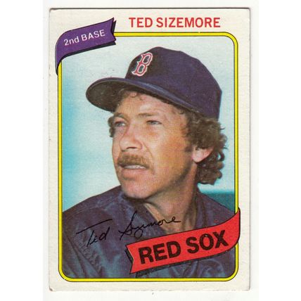 1980 Topps baseball card 81 Ted Sizemore – Red Sox