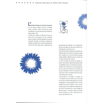 Mi 6025 DP: Doc. philatélique: 80th Anniversary of the Charity 'Bluet de France.