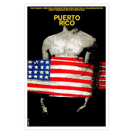 Cuban decor Wall Design movie Poster 4 film"PUERTO RICO"American Flag art
