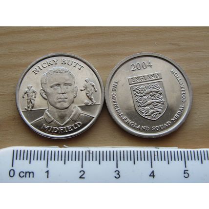 Sainsbury 2004 England Squad Nicky Butt Token (e358)