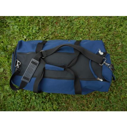 Zippered Travel Luggage Bag 21 x11 x12 Shoe Compt. Zippered, Blue