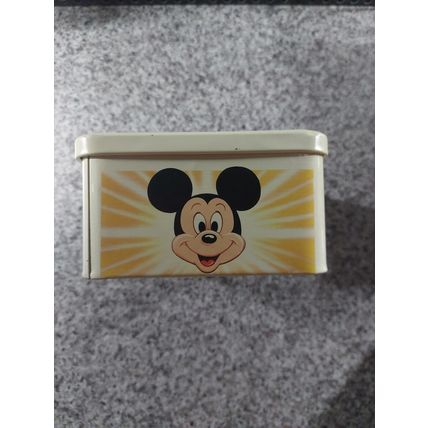 Vintage Mickey Mouse French Biscuit Tin - Approx 20 x 13 x 7 cm