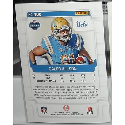 2019 Panini Score CALEB WILSON (UCLA/Cardinals) Rookie Card #400