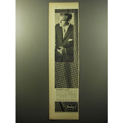 1960 Bemberg Yarn Advertisement - Southwick Suits