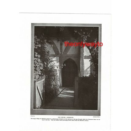 Church, Berwick, Sussex, England (More On Reverse), Book Illustration, c1920